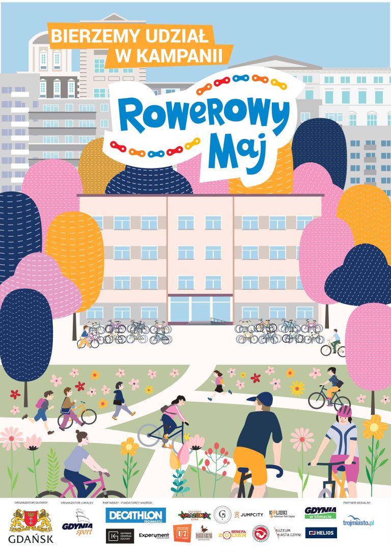 plakat kampanii Rowerowy Maj